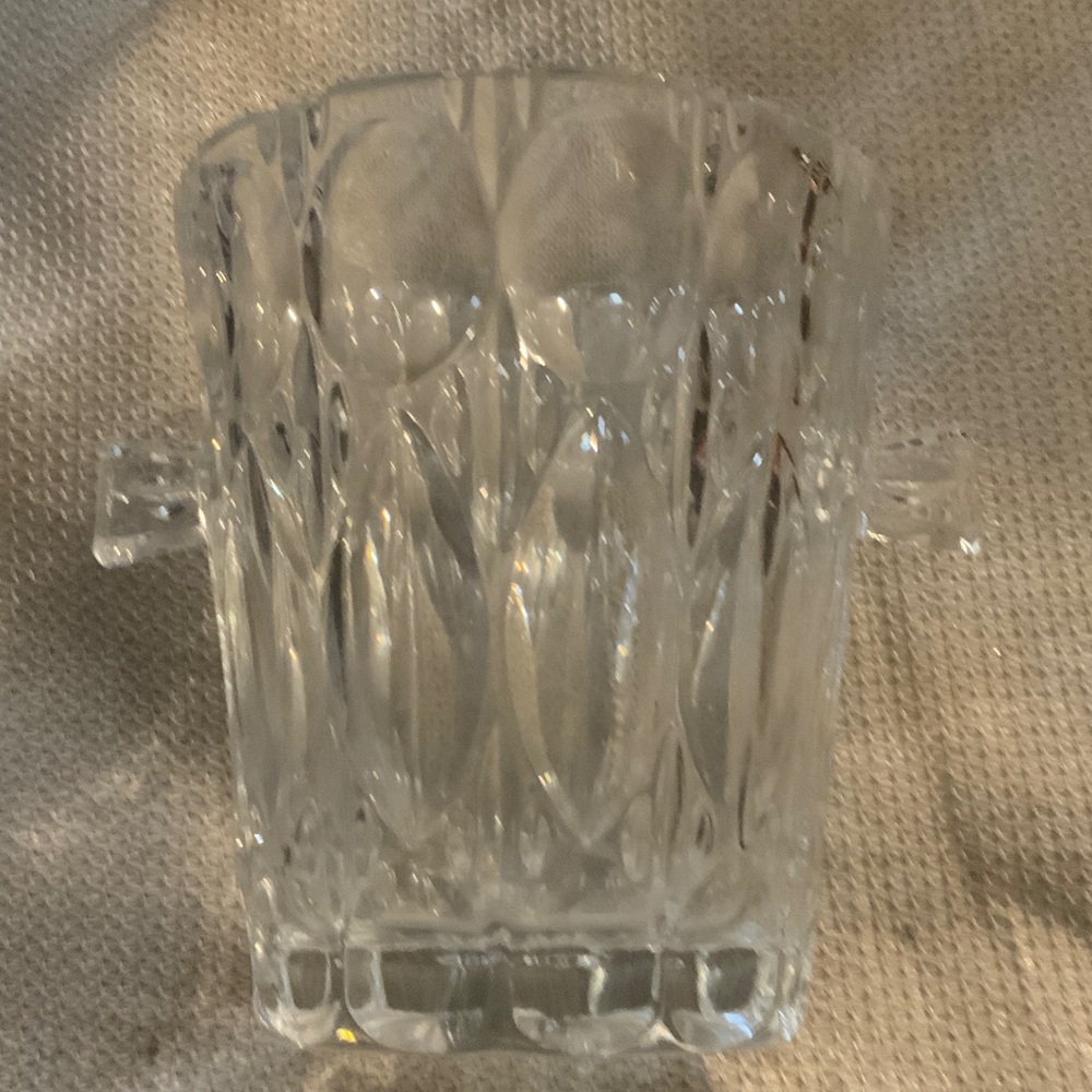 Elegant Clear Glass Ice Bucket MCM